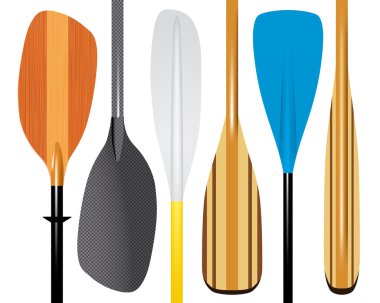 Set of paddles clipart