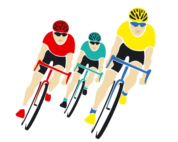 Competencia ciclista — Vector de stock