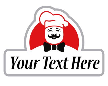 aşçı vektör çizim