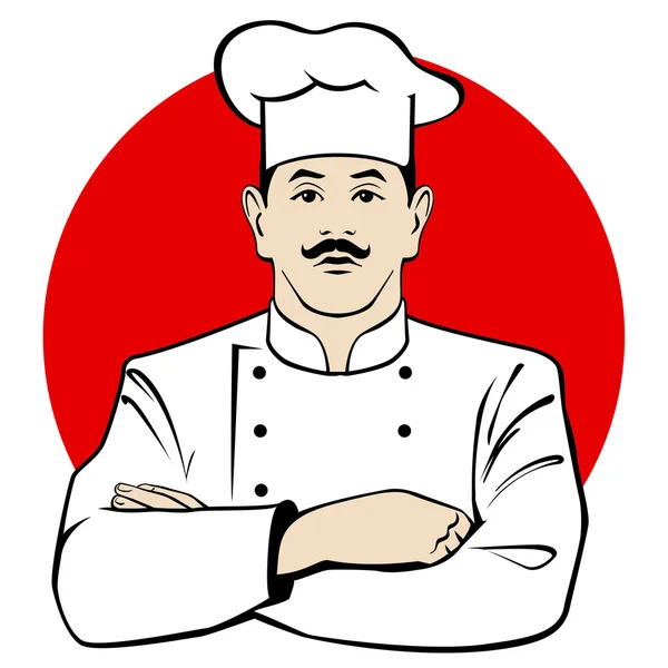 Illustration vectorielle du chef — Image vectorielle