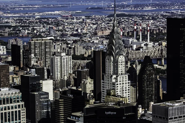 Paisaje del horizonte de la ciudad de Nueva York — Foto de Stock