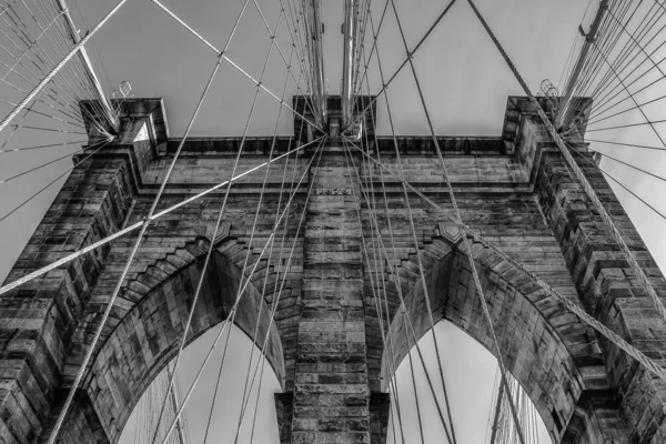 Puente de Brooklyn foto de cerca — Foto de Stock