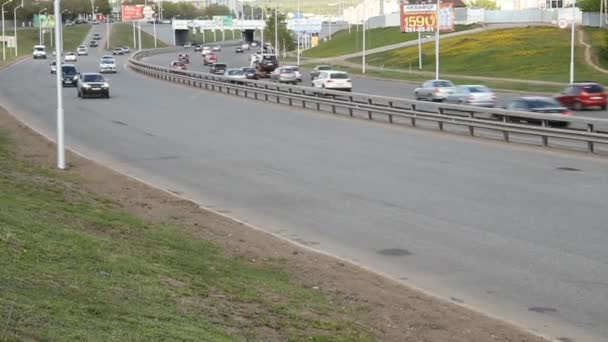 System kontroli policji na autostradzie — Wideo stockowe