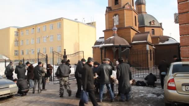 Russisch-orthodoxe kerk — Stockvideo