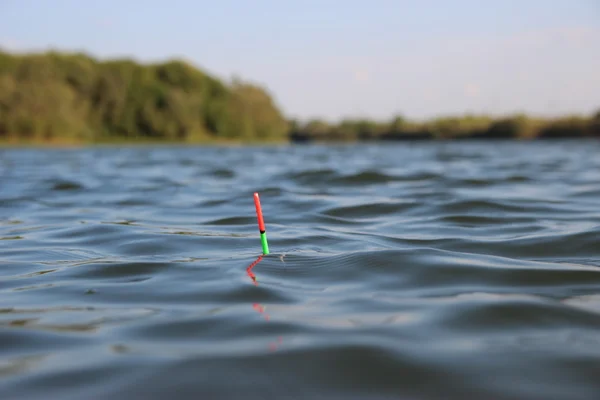 Fishing. Float on the water surface — Stock Photo, Image