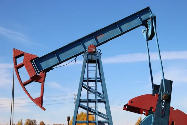 Produkce ropy. olejová čerpadla — Stock fotografie