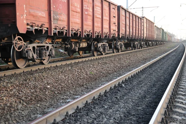 Russian Railways. Locomotives, wagons — Stock Photo, Image