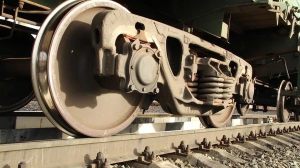 Russische Eisenbahnen. Lokomotiven, Waggons. — Stockfoto