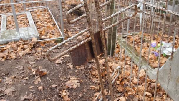 Orthodox (Russian) Cemetery — Stock Video