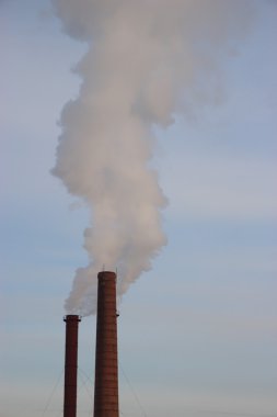 ısıtma tesisi. Boru, duman