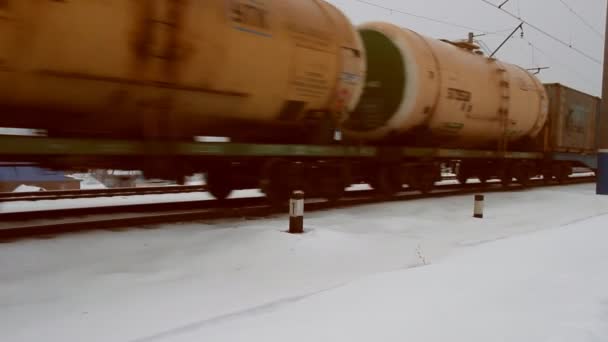 Chemins de fer russes. Locomotives, chariots . — Video