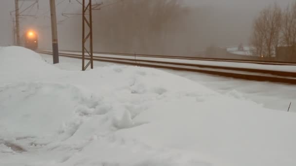 俄罗斯铁路。机车、 货车. — 图库视频影像