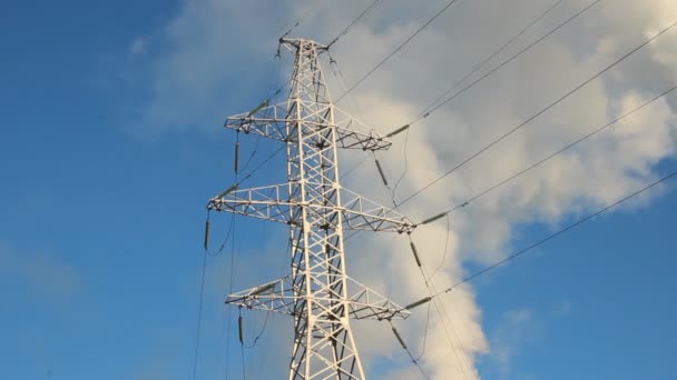 Wärmekraftwerk, Rauch aus dem Schornstein. Erzeugung, Energie — Stockvideo