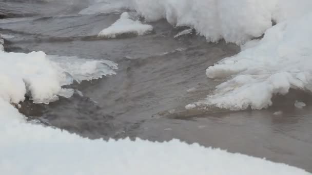 Tormenta de aguas residuales urbanas — Vídeo de stock