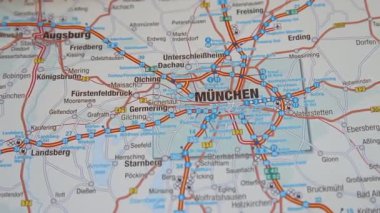 Münih (Münih) harita kesitini