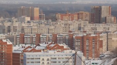 Panorama tipik bir şehrin (ufa, Rusya Federasyonu)