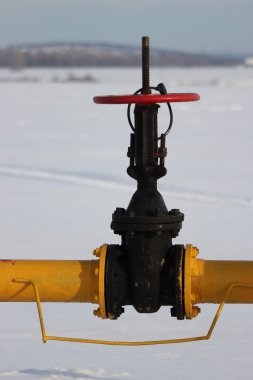 kar gaz boru hattı valf