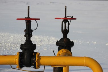 kar gaz boru hattı valf