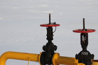 kar gaz boru hattı valf