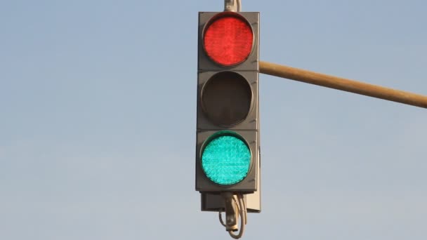 Road traffic lights — Stock Video