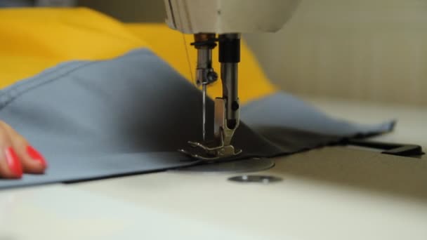 Work and Industry (professional) sewing machine — Stock Video