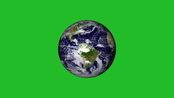 La planète Terre tournante. Sans effets atmosphériques .