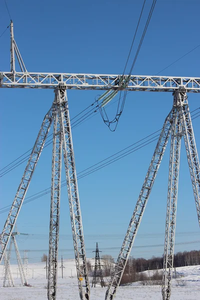 Yüksek gerilim Trafo Merkezi bir parçası — Stok fotoğraf