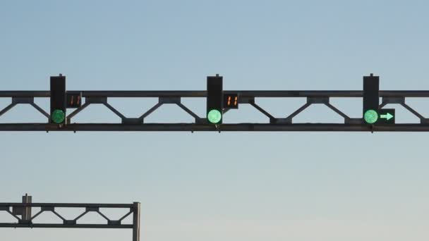 Road traffic lights — Stock Video