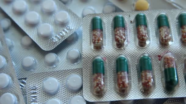 Tabletta és kapszula — Stock videók