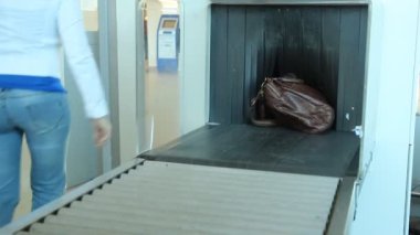 x-ray inspectiesysteem. Bagage op de l
