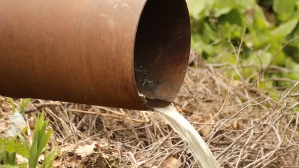 Jet De Agua De Tubo — Vídeos de Stock