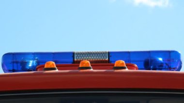 yanıp sönen mavi. flaşör