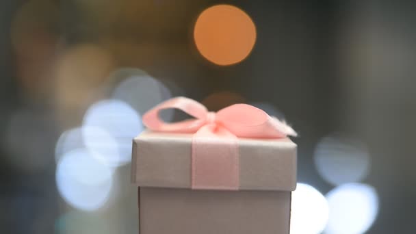 Caixa de presente para jóias — Vídeo de Stock