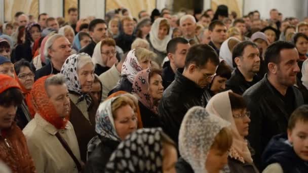 Chiesa ortodossa russa, Pasqua. Servizio pasquale . — Video Stock