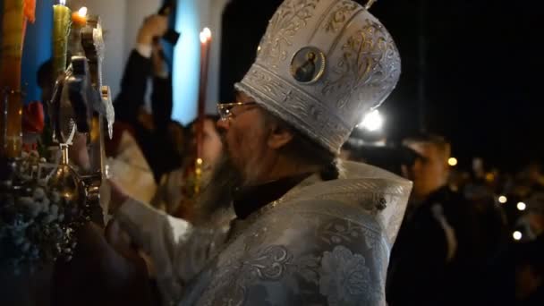 Chiesa ortodossa russa, Pasqua. Servizio pasquale . — Video Stock