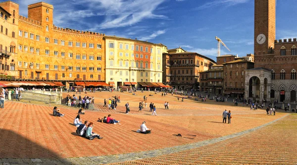 Piazza del campo — Stock Photo, Image