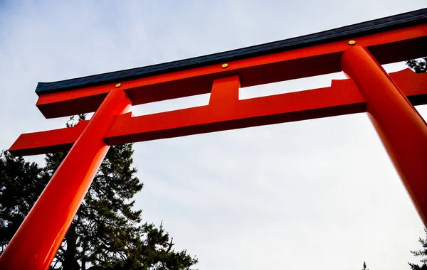 Hakodate japan2 içinde kırmızı torii — Stok fotoğraf