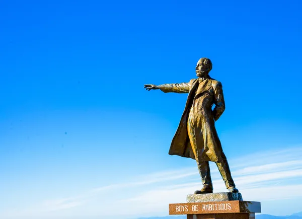 Professor Clark Statue in Sapporo Japan4 — Stock Photo, Image