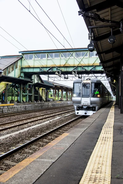 Tåget är i track5 — Stockfoto