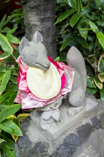 Fox standbeeld in Japanse stijl — Stockfoto