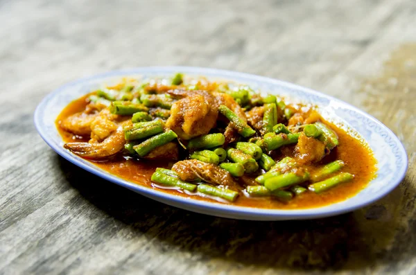 Shrimp with red curry in Thai style7 — Stock Photo, Image