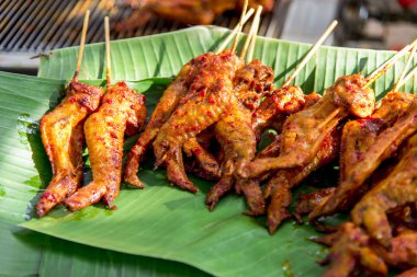 barbecue5 üzerinde ızgara tavuk parçaları