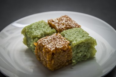 hangi kahve ve pandan bırakır şeker ile yapışkan pirinç pişmiş 