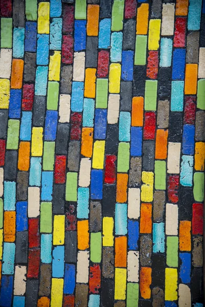 Colorful block wall pattern1 — Stock Photo, Image