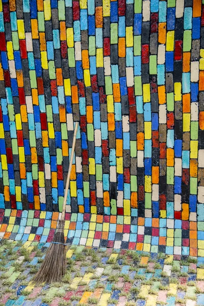 Colorful block wall pattern2 — Stock Photo, Image