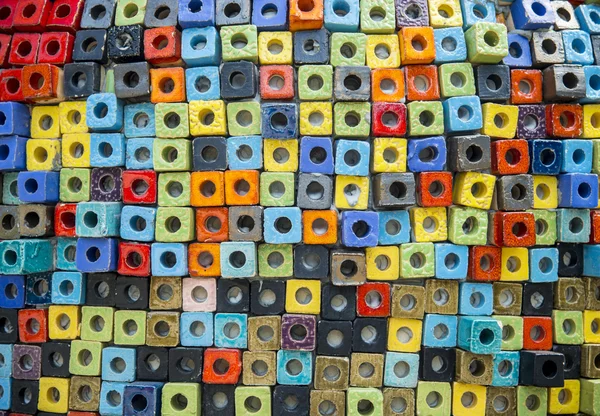 Padrão de parede de tijolo colorido4 — Fotografia de Stock