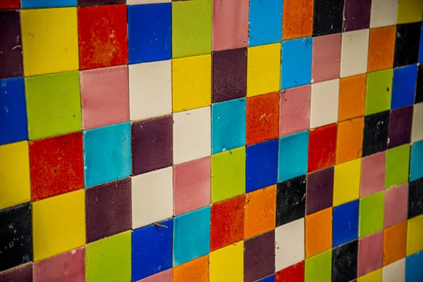 Kleurrijke patch keramische wall3 — Stockfoto