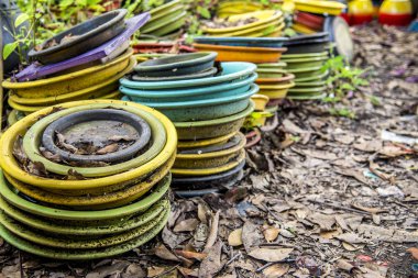 renkli mat vazo içinde garden1 için