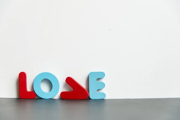 Colorful Wooden word love with white background3 — Stock Photo, Image