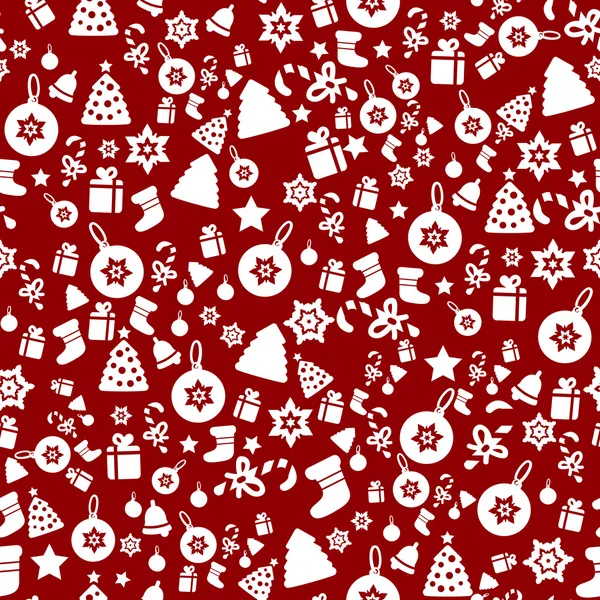 Kerst patroon (naadloos tegels) — Stockvector